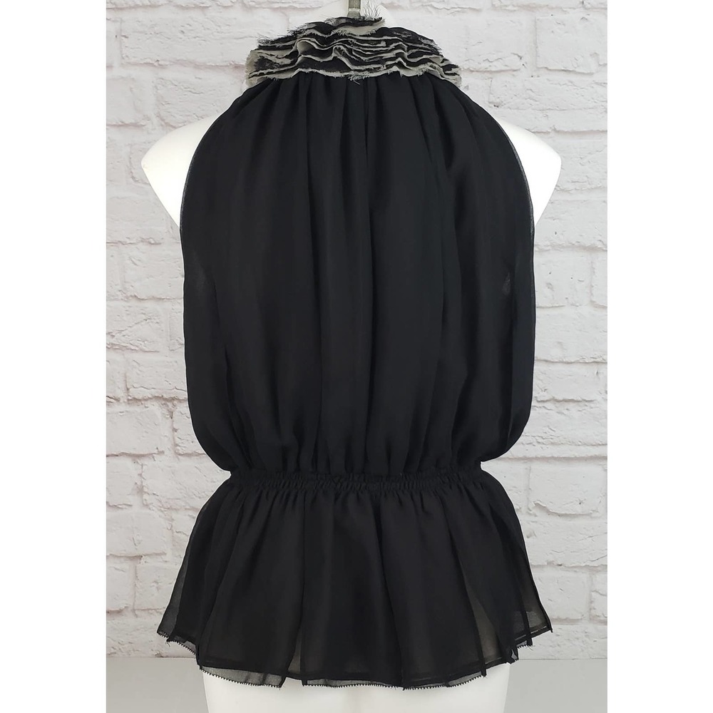 Robert Rodriguez Target Neiman Marcus Ruffle Front Blouse/Top ~ Size Medium - Picture 5 of 9